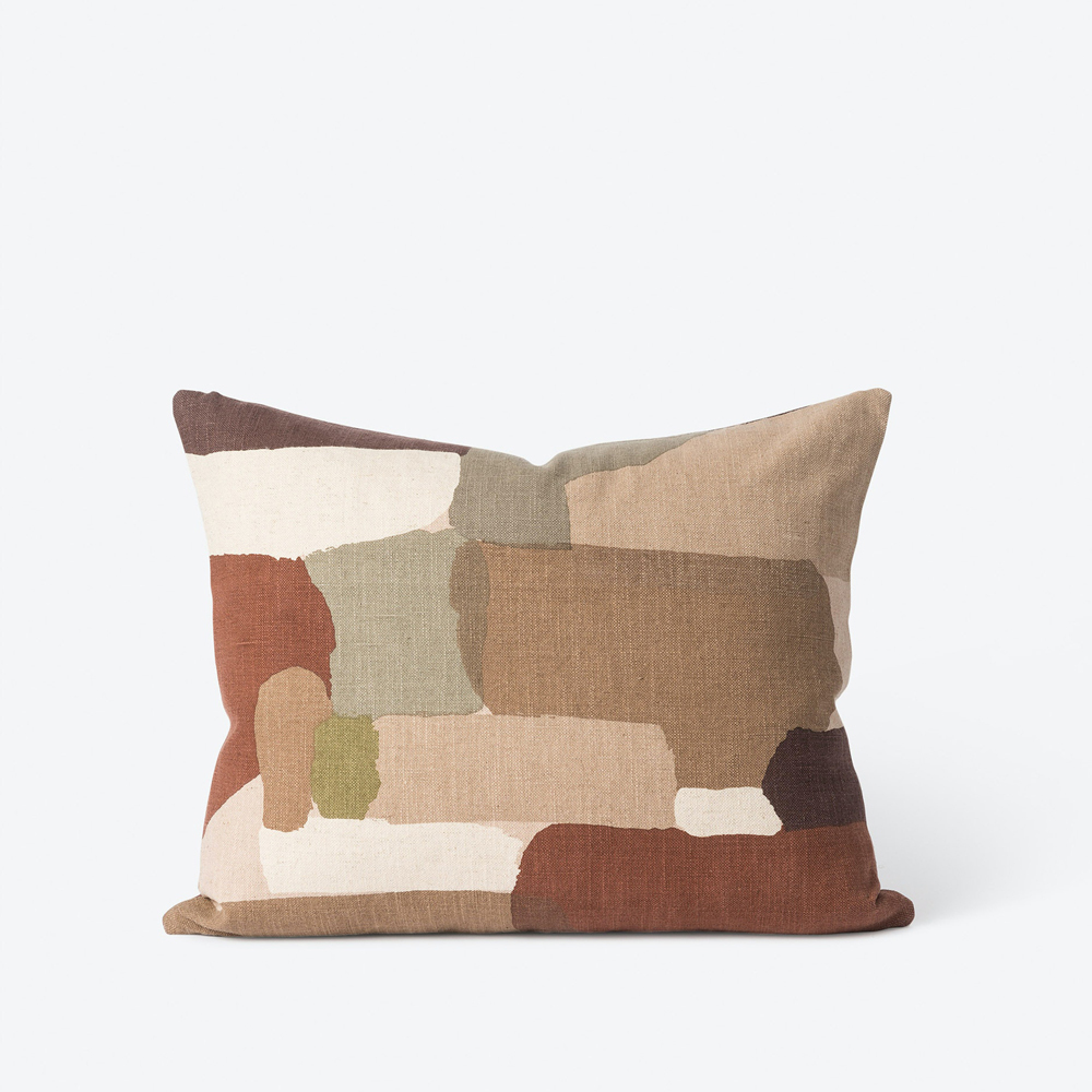 Pasture Cushion - Brick/Multi