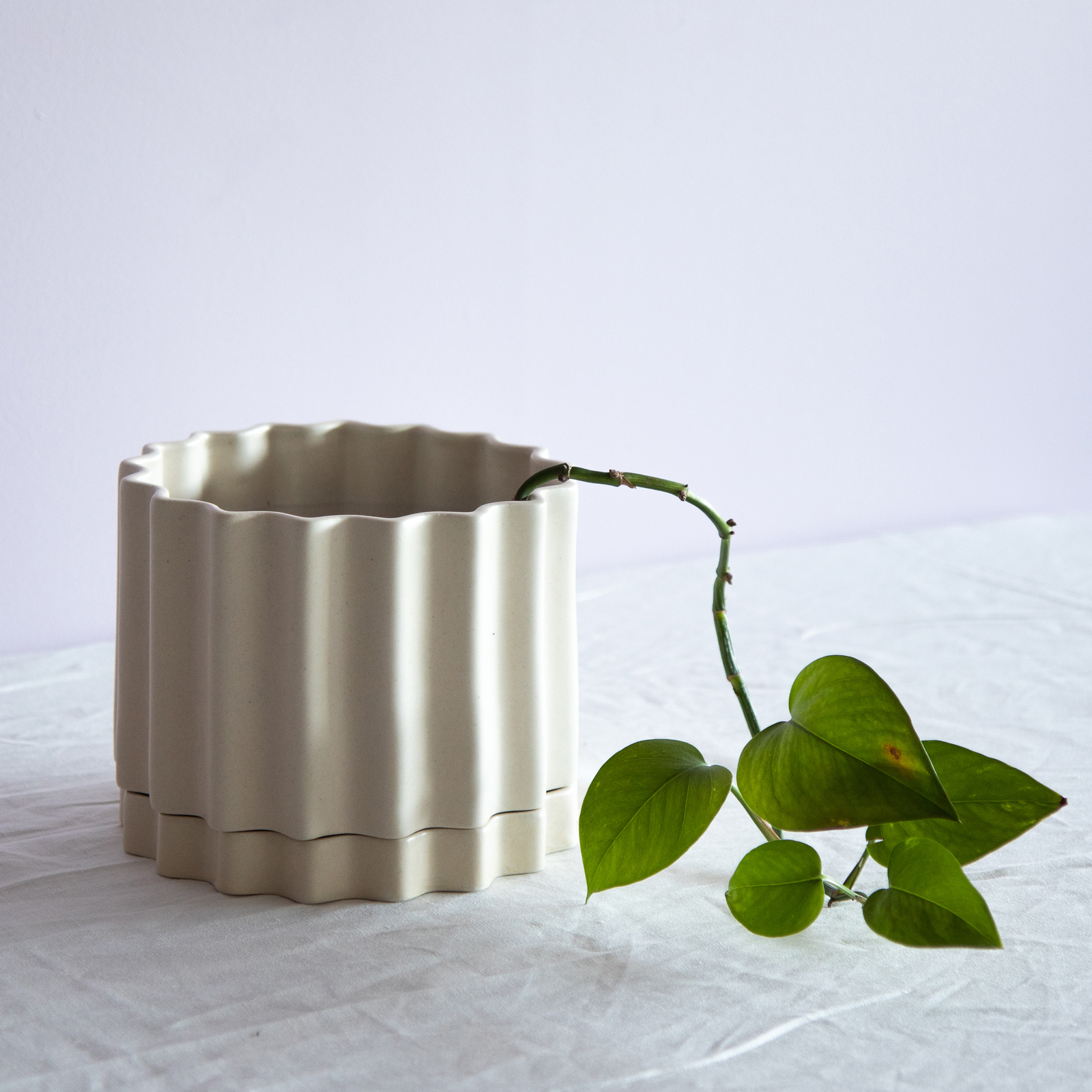 Large Planter - Limestone