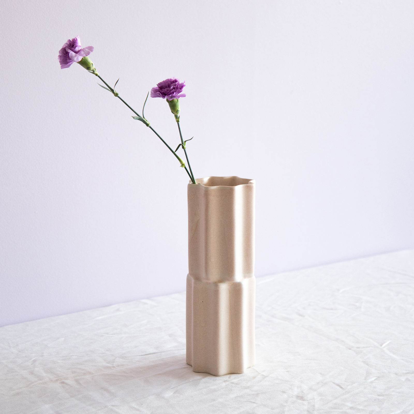 Skinny Stacked Vase - Saltlake