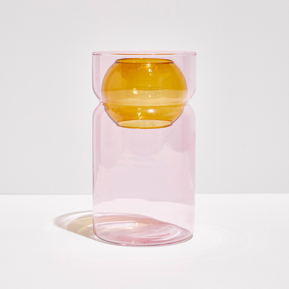 Balance Vase - Pink / Amber