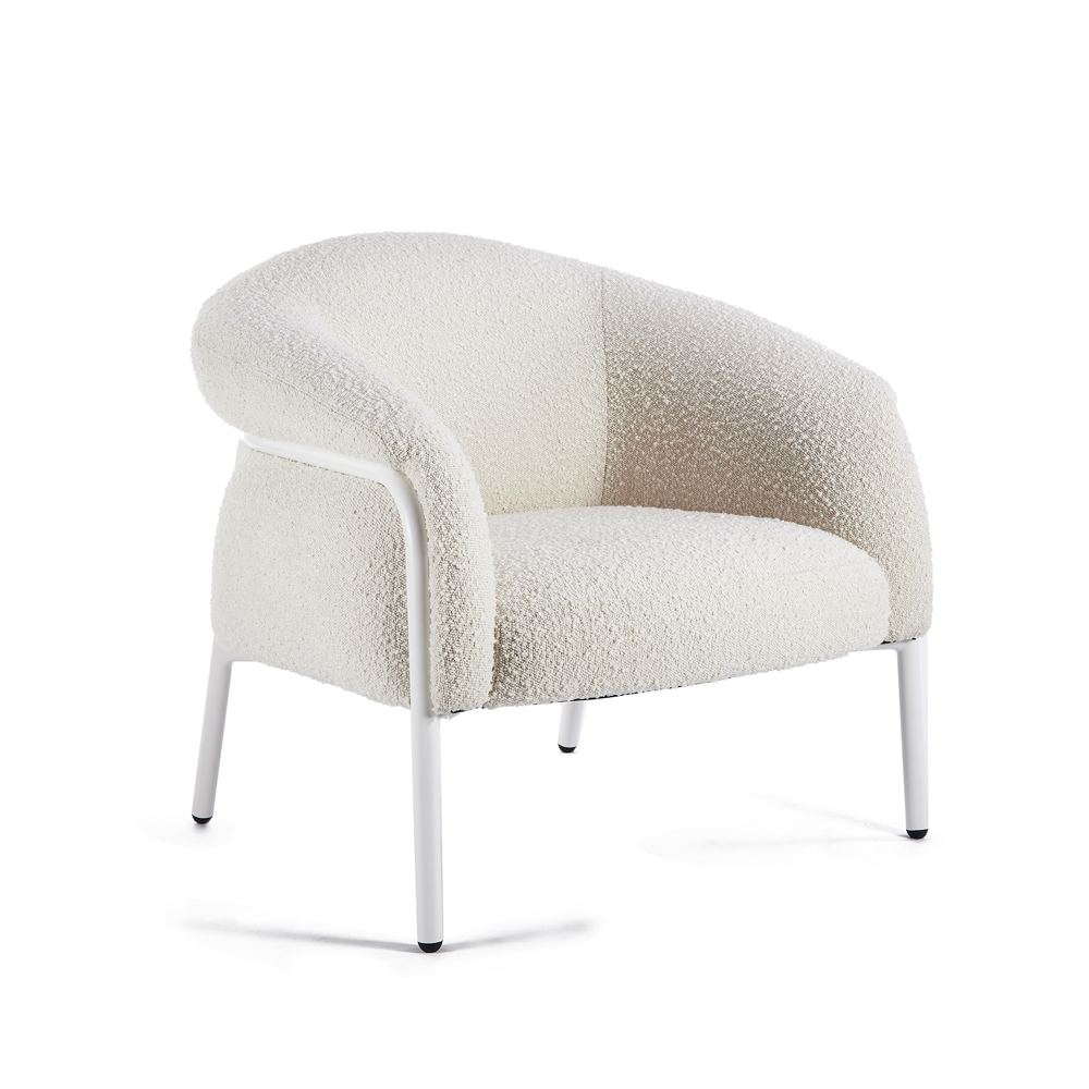 Belly Armchair - Maya Cream Boucle