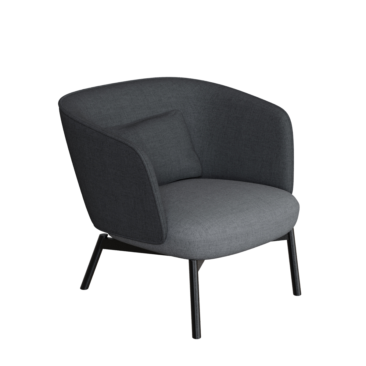 Beos Lounge Chair - Dark Grey Gabriel Medley GM60004