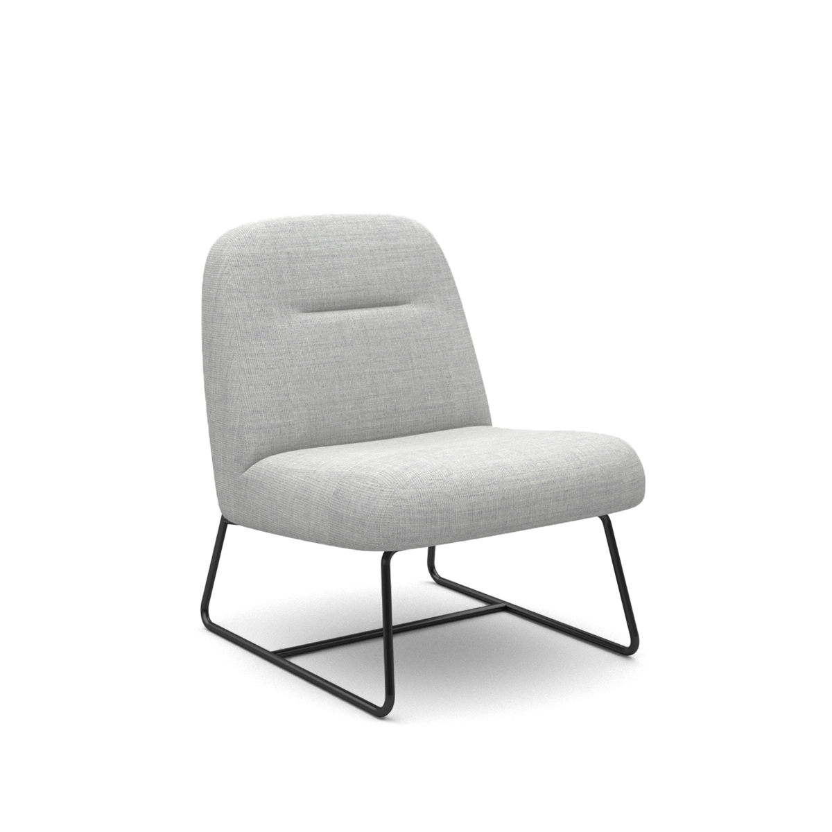 Puffy Lounge Chair - Light Grey Sunday 39