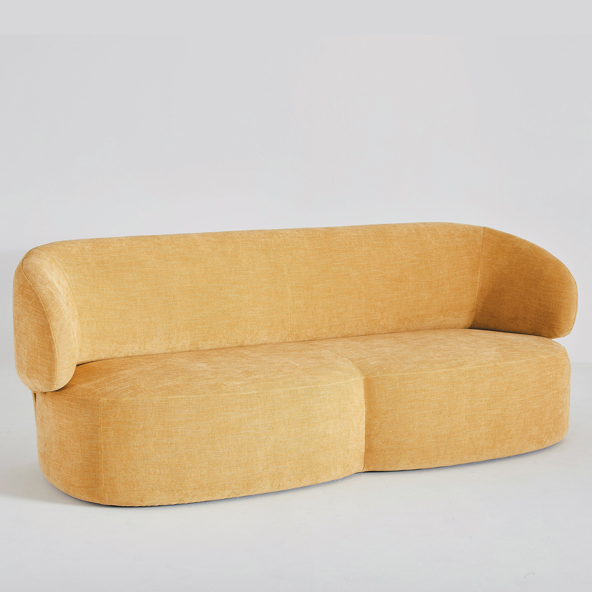 Long 3 Seater Sofa - Yellow Silex 46