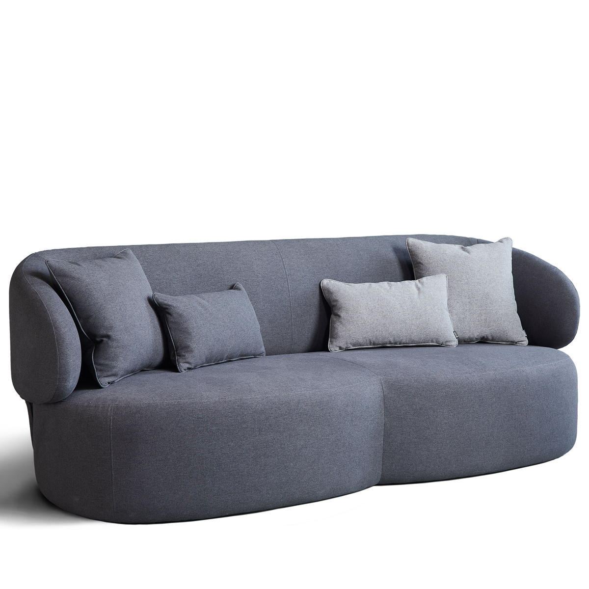 Long 3 Seater Sofa - Charcoal Sunday 34