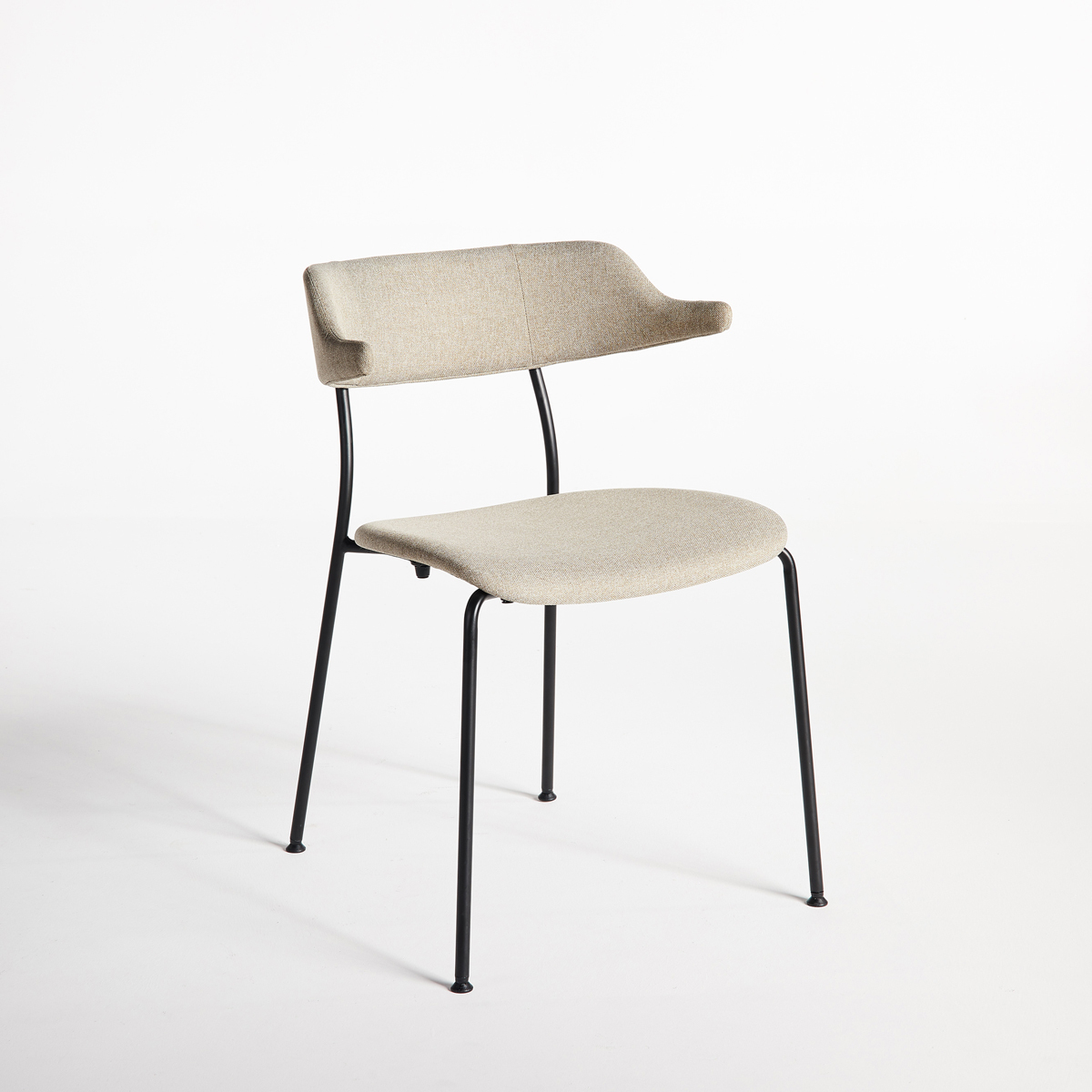 Mou Dining Chair - Beige / Black