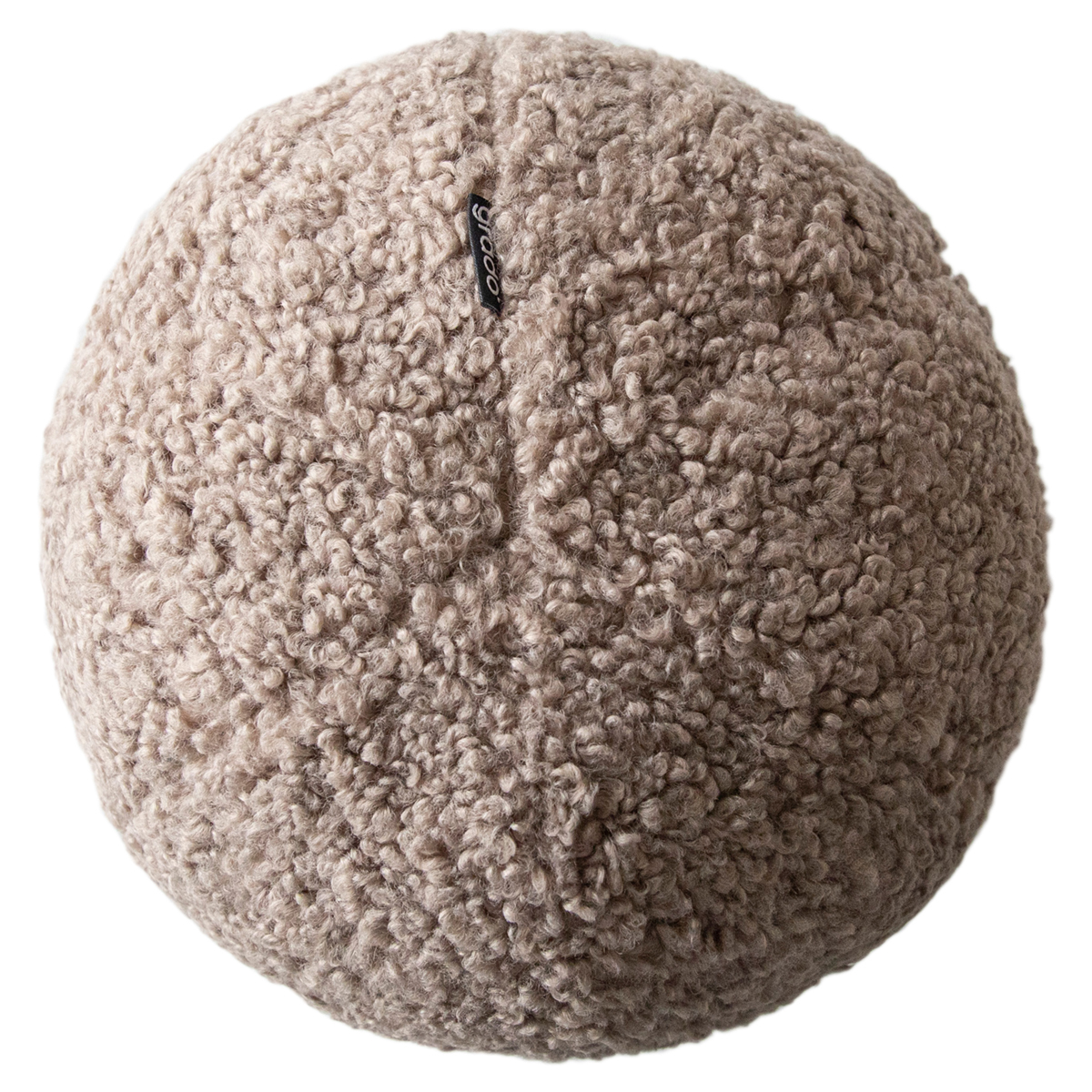 Sesame Ball Sphere Cushion - Taupe Boucle Glore 170