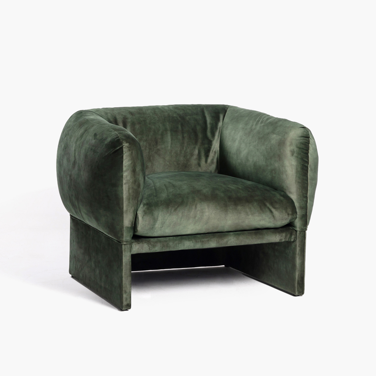 Tulip Lounge Chair - Forest Velvet Decent 29