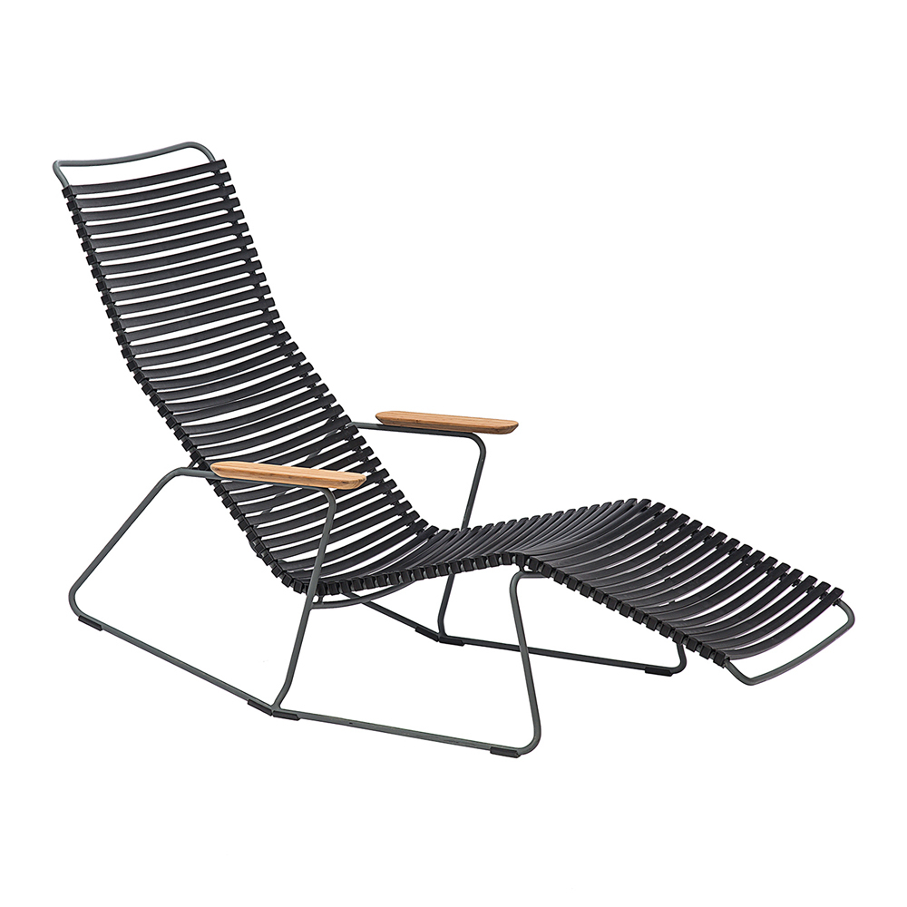 Click Outdoor Sun Lounge - Black