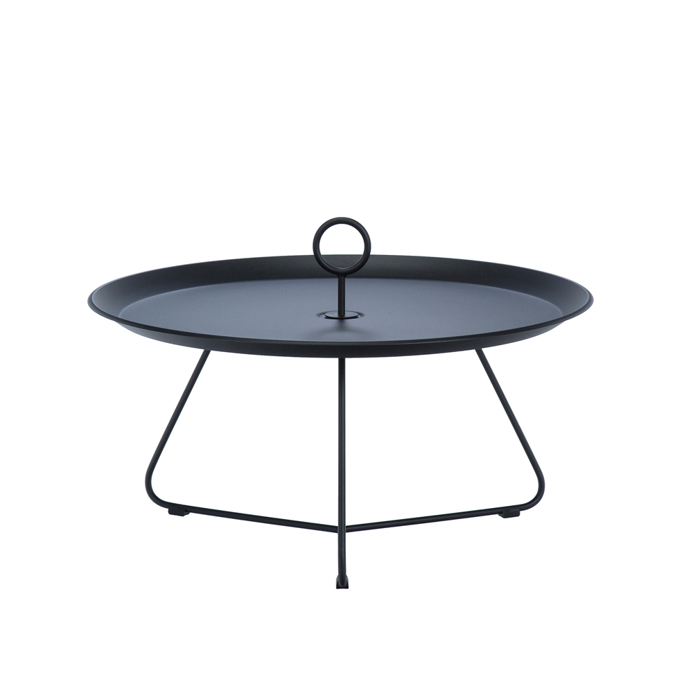 Eyelet Tray Coffee Table 70cm -  Black