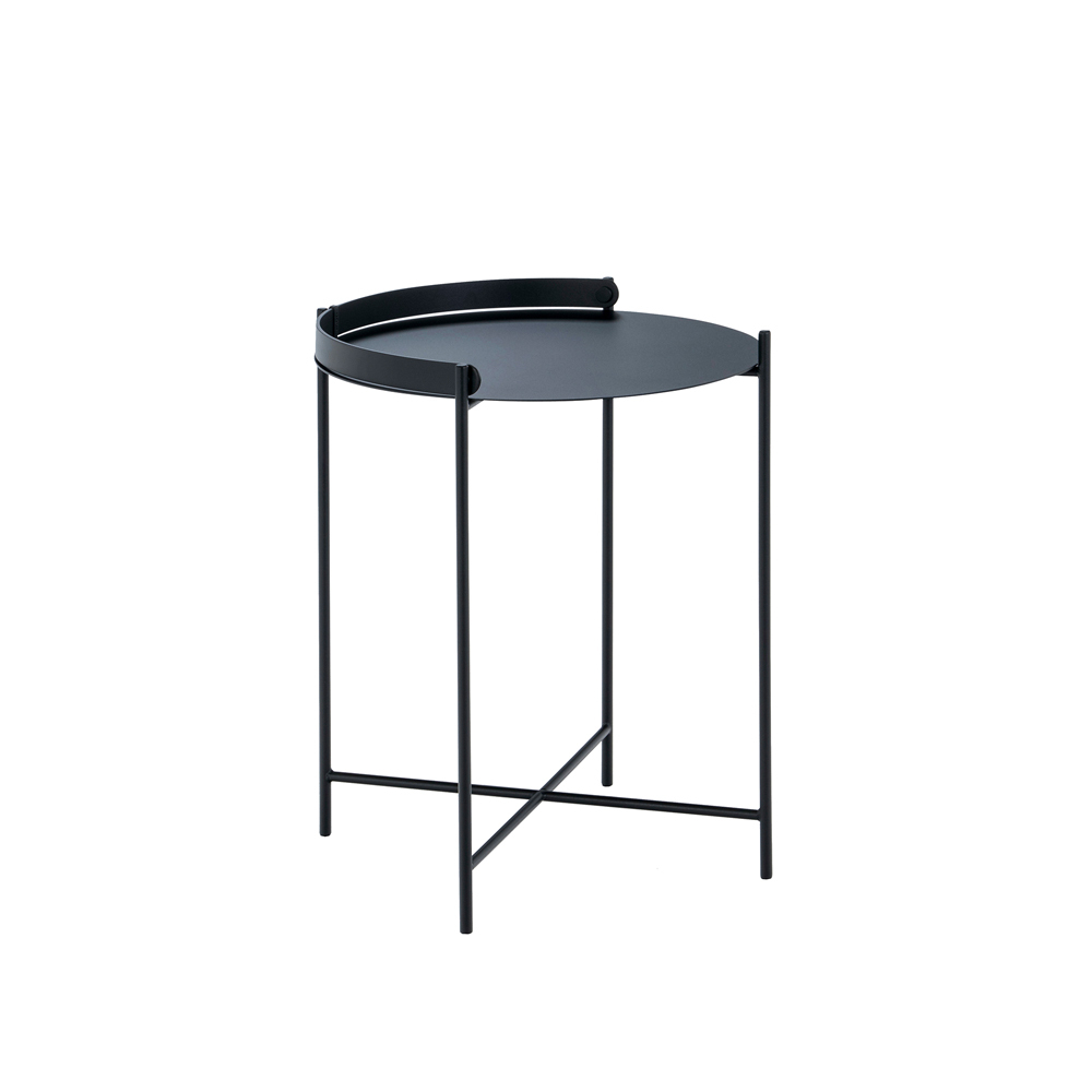 Edge Tray Side Table 46cm -  Black