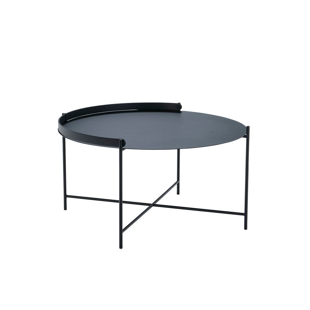 Edge Tray Coffee Table 76cm - Black