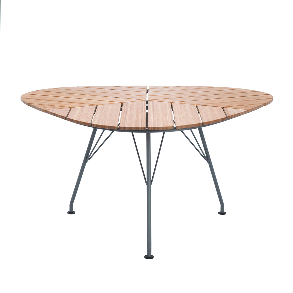 Leaf Outdoor Dining Table - Bamboo/Dark Grey