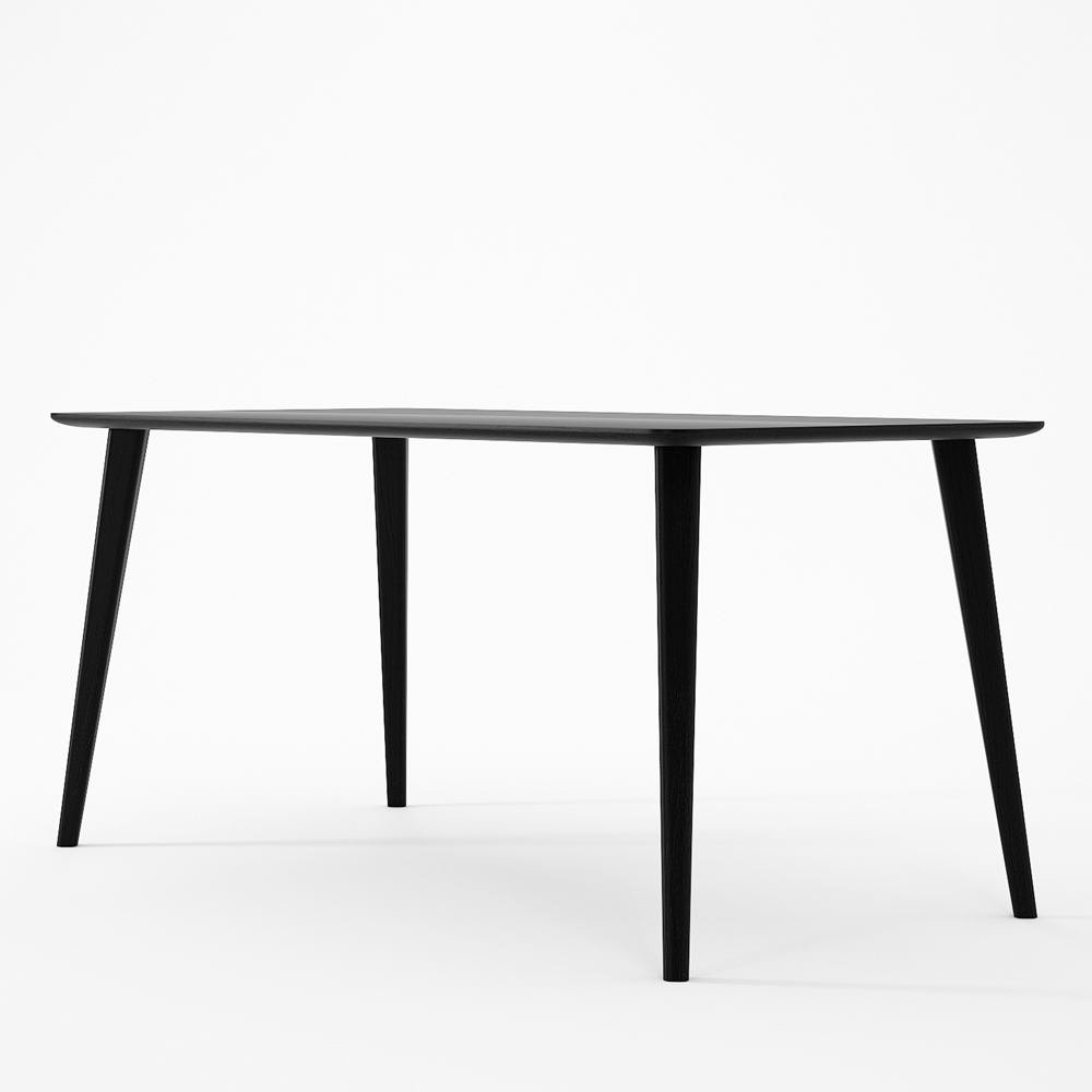 Domani Dining Table 160cm - Satin Black