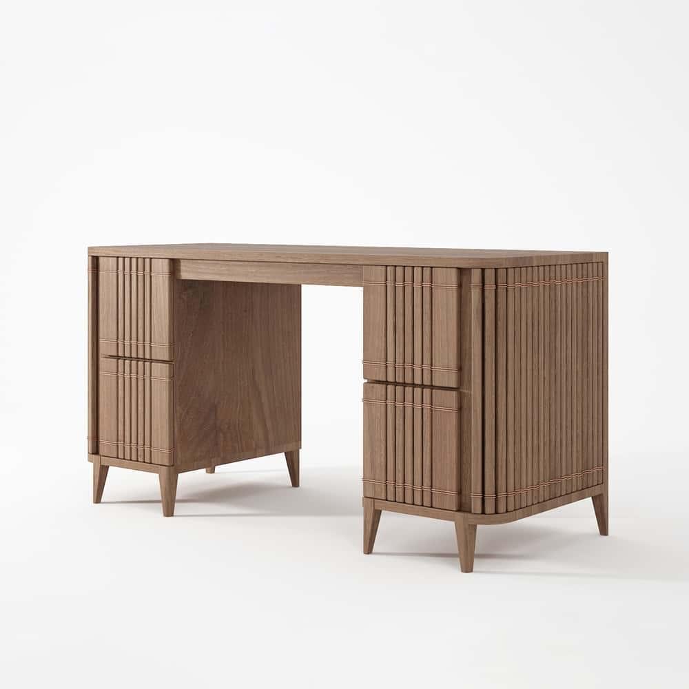 Koppar Desk - Teak