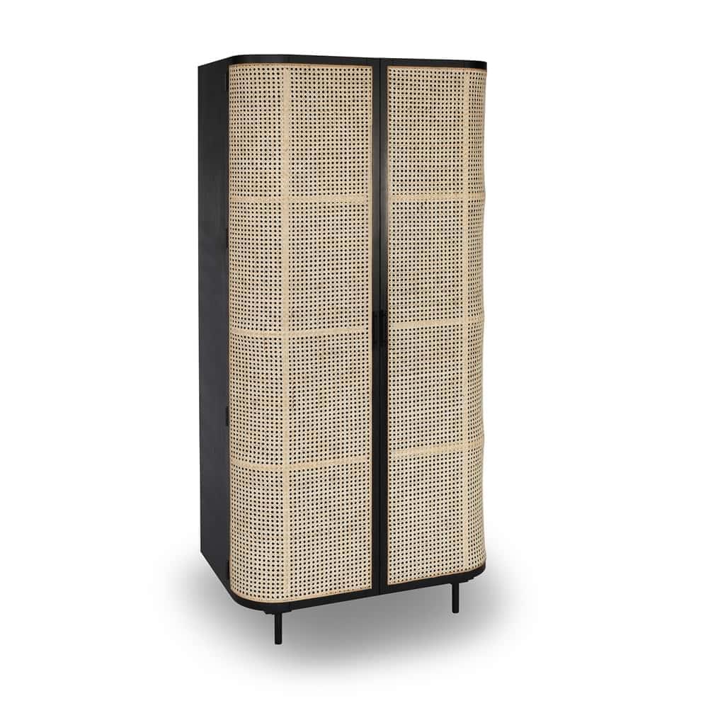 Embrace Rattan Wardrobe - Black