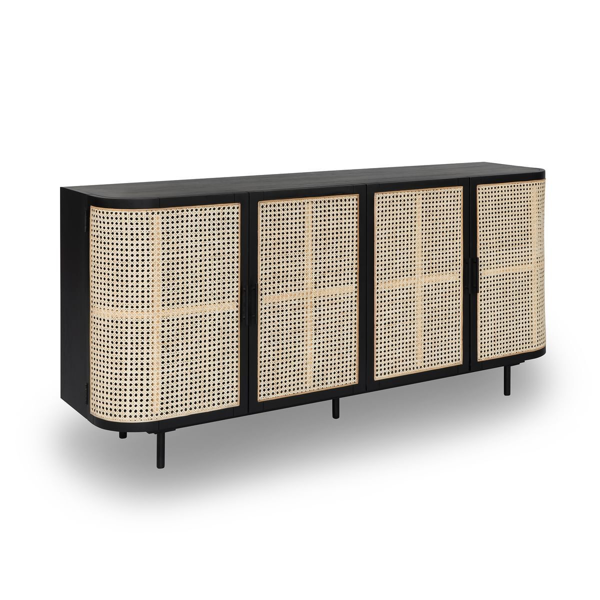 Embrace Rattan Sideboard 180cm - Black