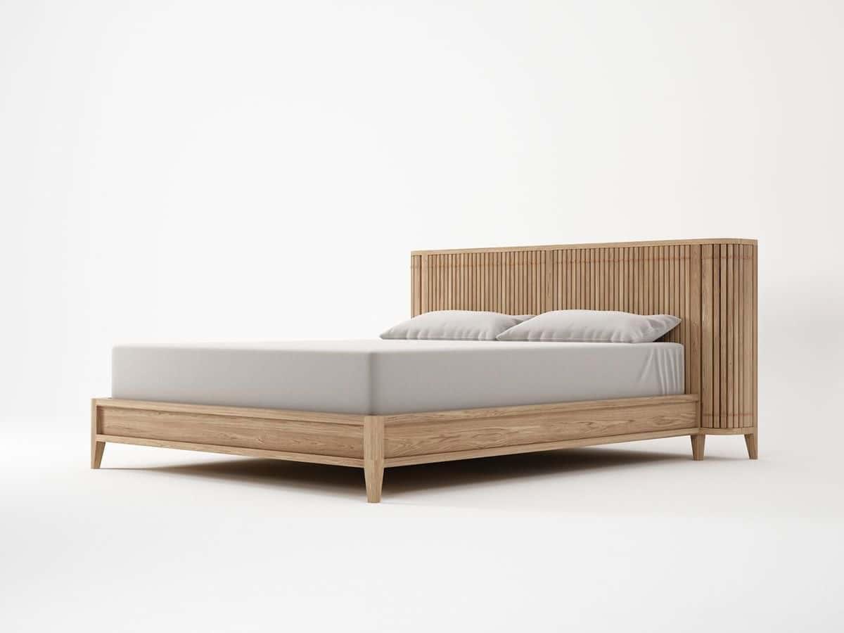 Koppar Queen Bed - Patina Oak