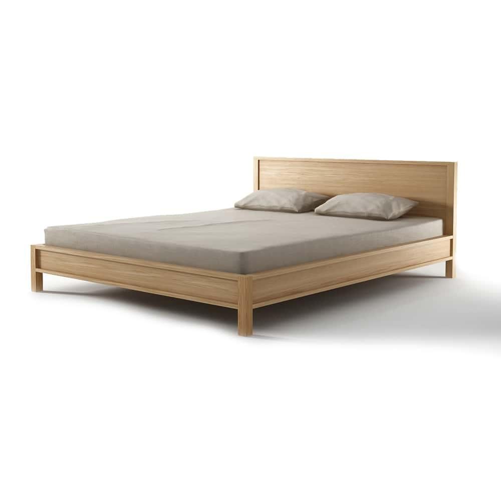 Solid Queen Bed - Oak