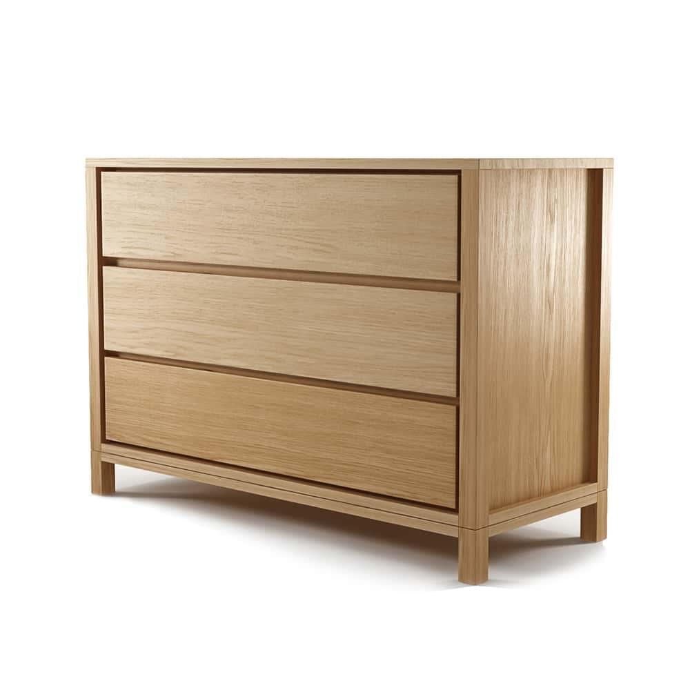 Solid Chest 3 Drawers - Oak