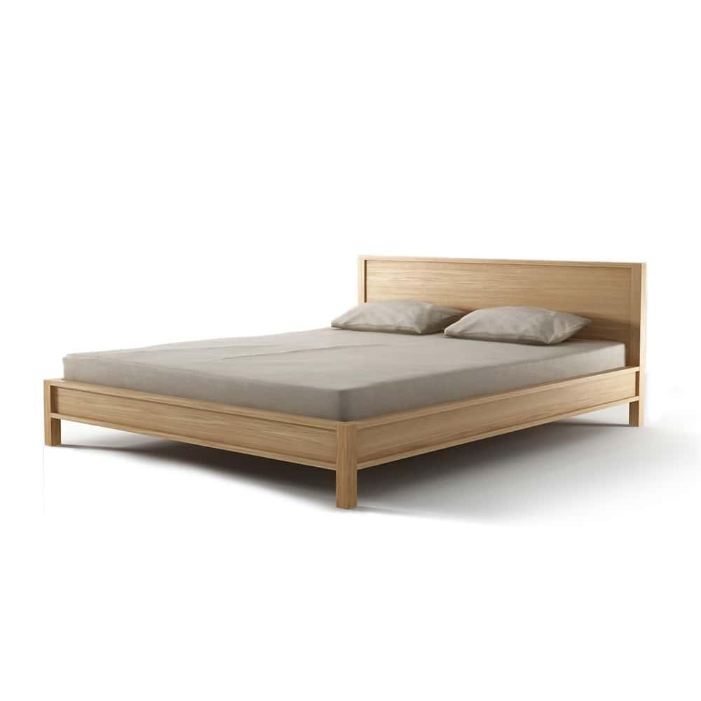 Solid King Bed - Oak