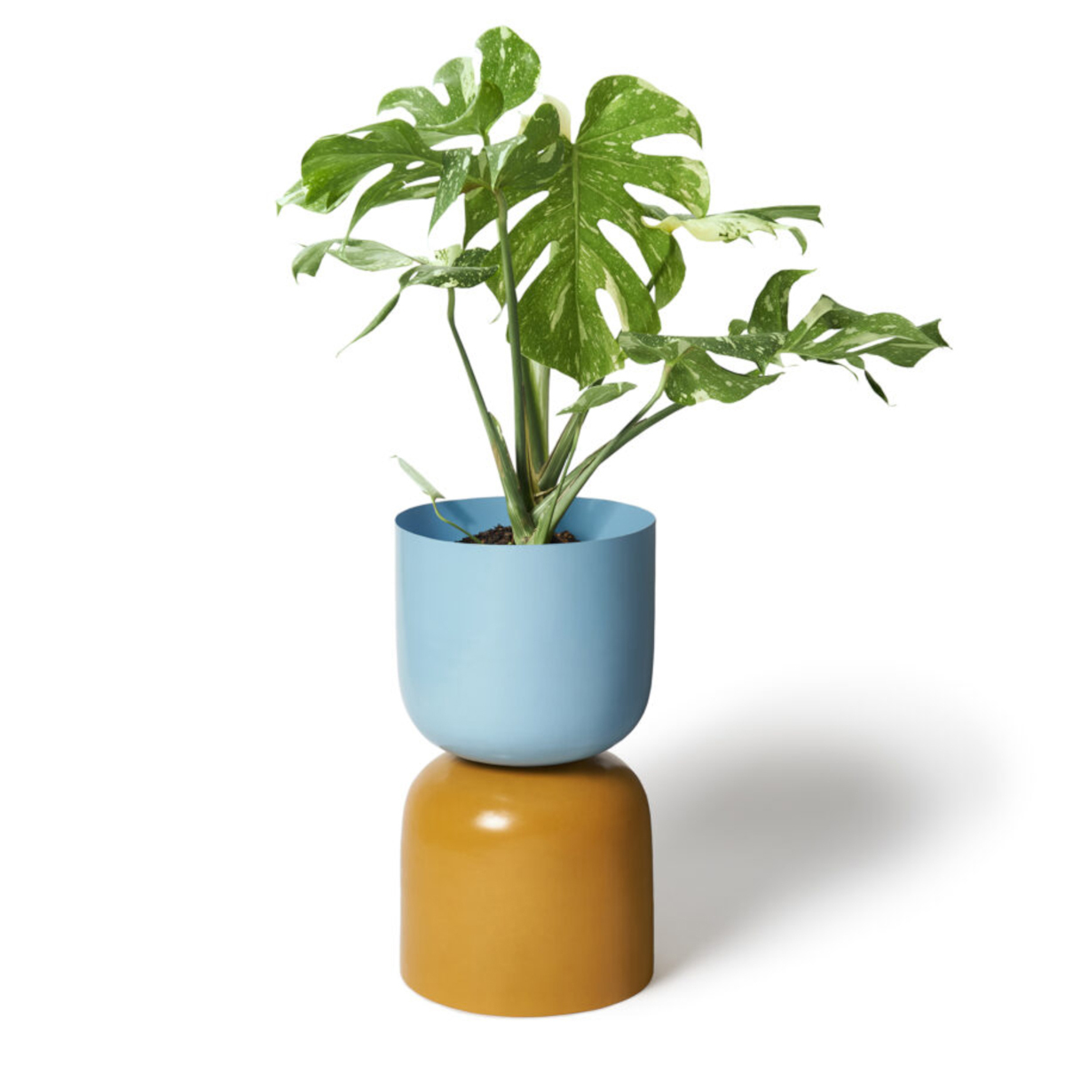 Tone Planter Extra Large - Sky & Mustard