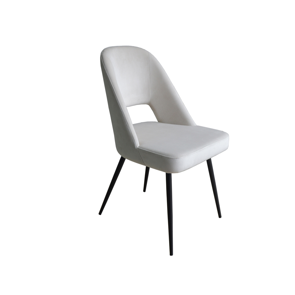 Concept Dining Chair - Vanity Velvet Blanc Creme 01