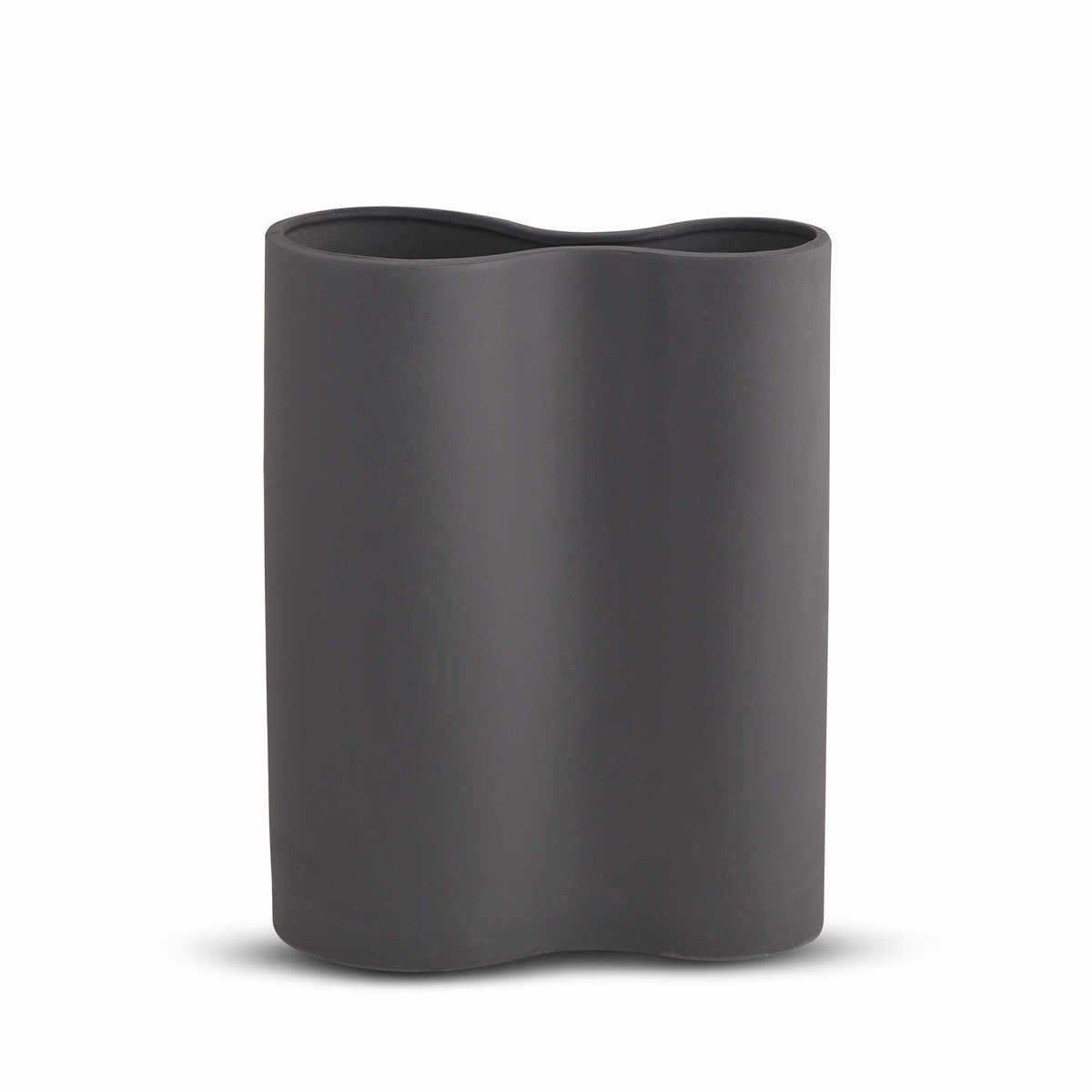 Smooth Infinity Vase Medium - Charcoal