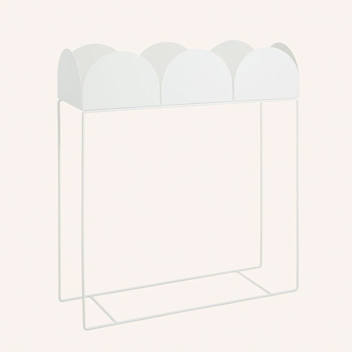 Fold Arch Planter Box - White