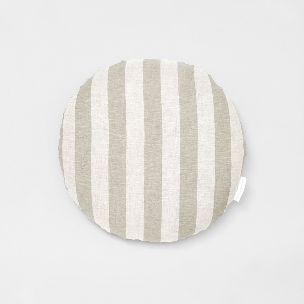 Stripe Round Cushion - Mist