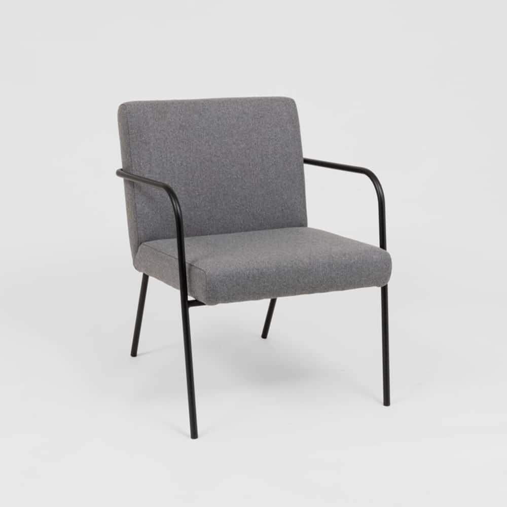 Blake Armchair - Light Grey/Black