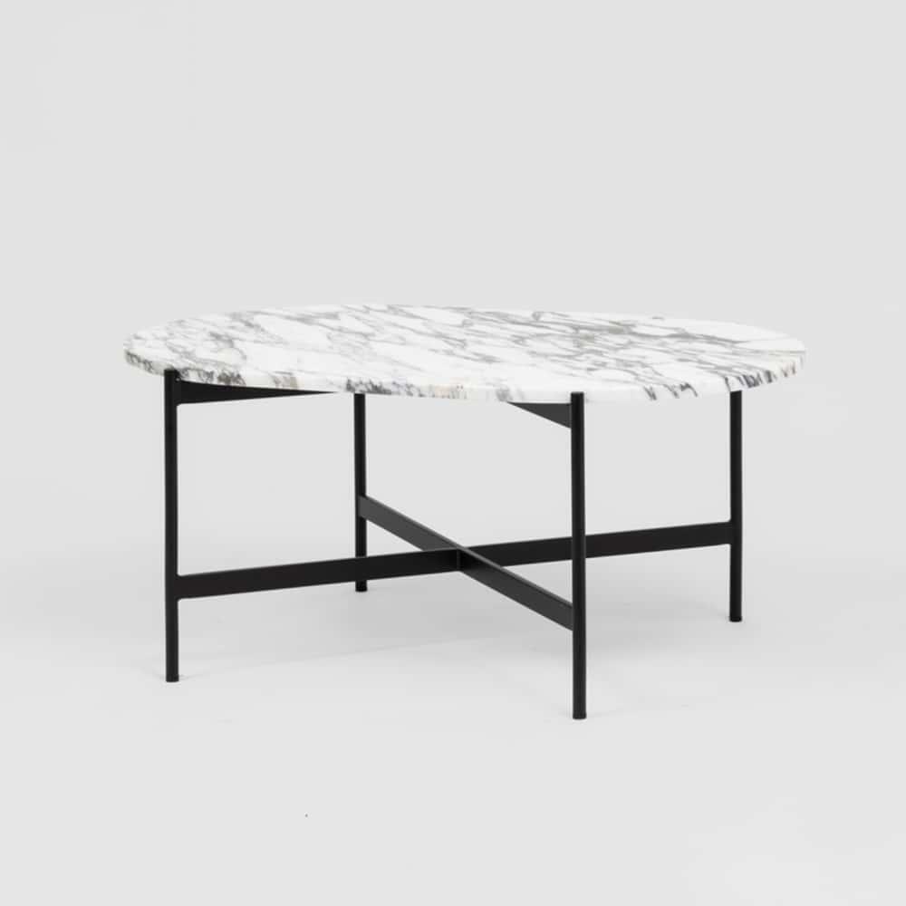 Rhonde Marble Coffee Table - Black