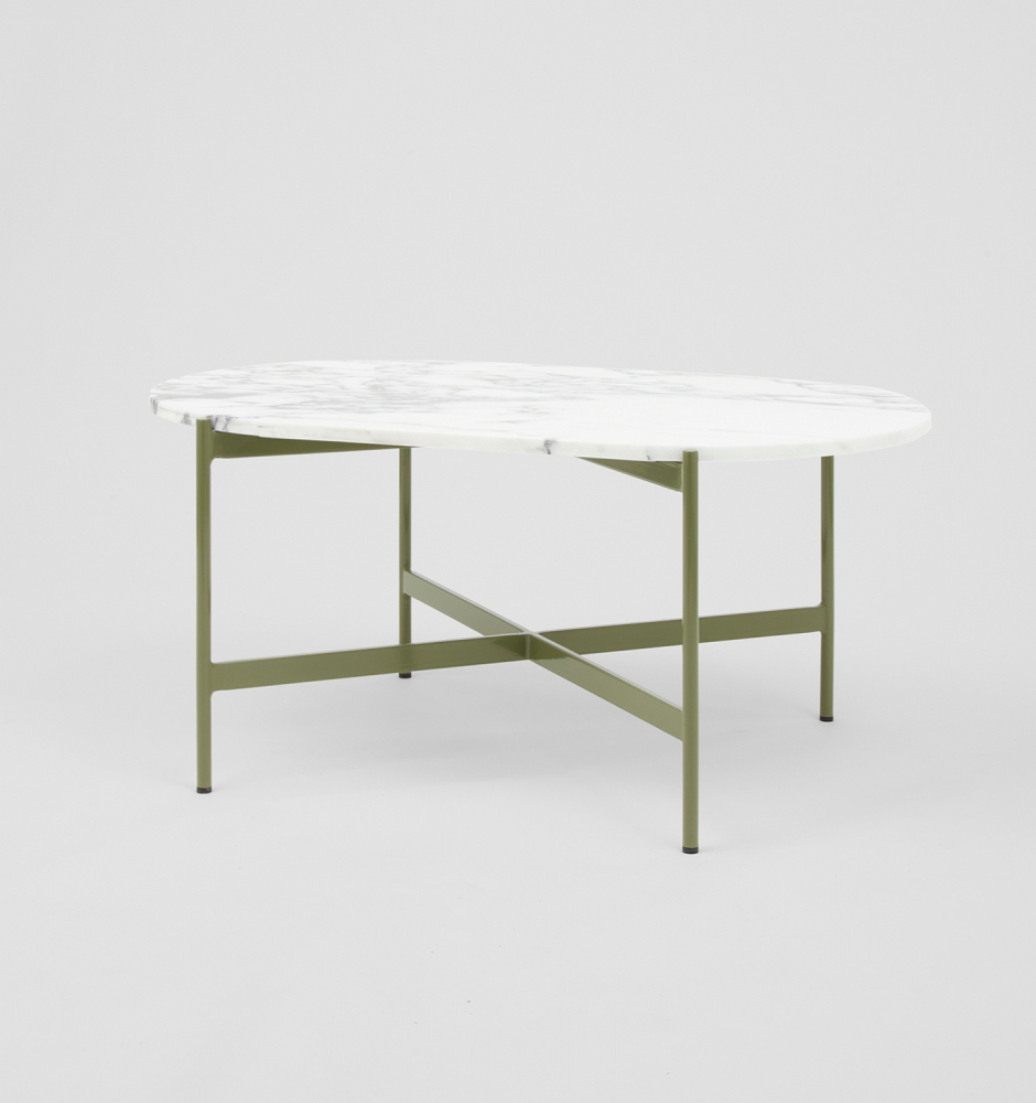 Rhonde Marble Coffee Table - Olive