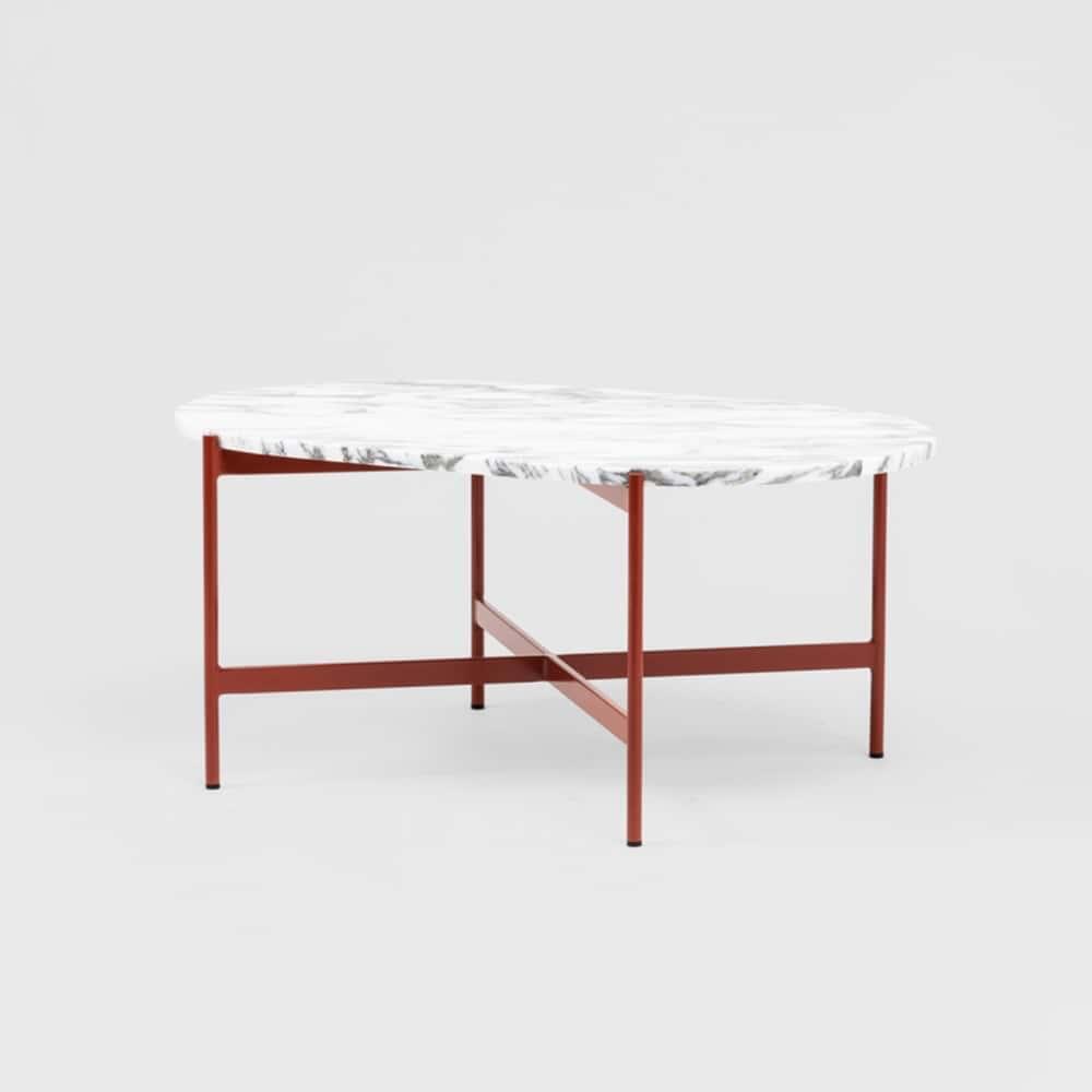 Rhonde Marble Coffee Table - Rust