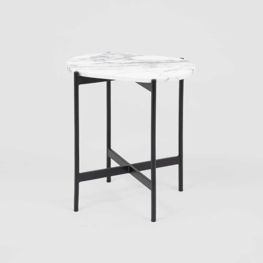 Rhonde Marble Side Table - Black