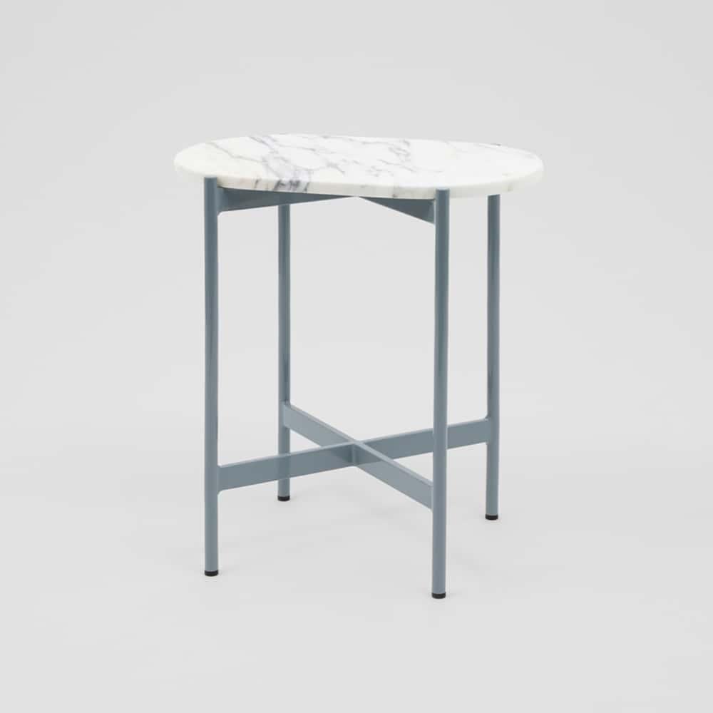 Rhonde Marble Side Table - Dusty Blue