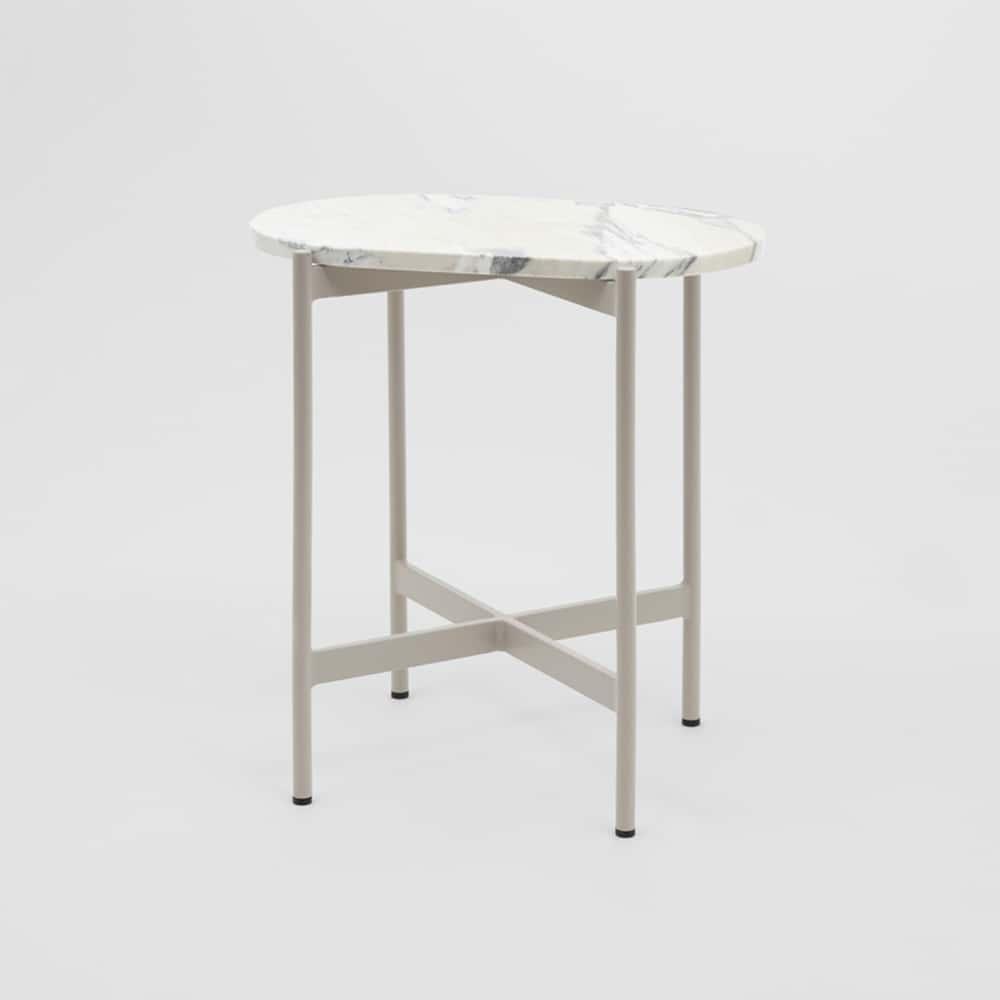 Rhonde Marble Side Table - Sand