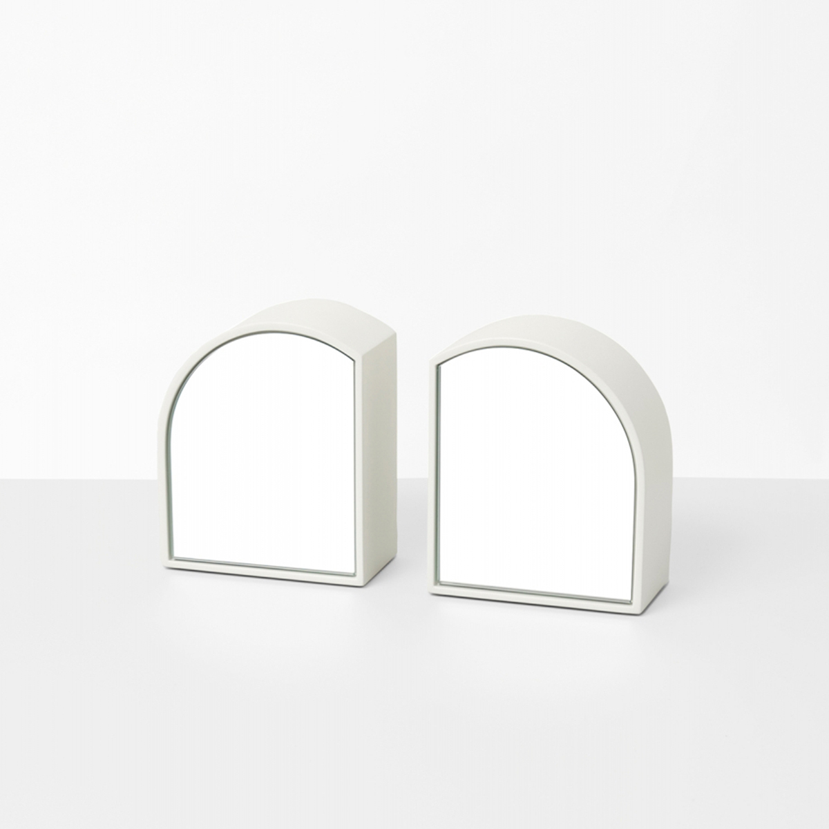 Archie Mirror Bookends - Mist