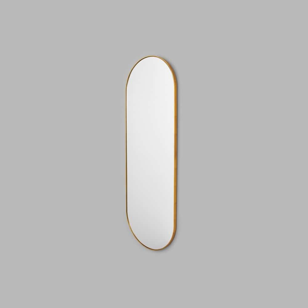 Bjorn Large Oval Mirror - Brass