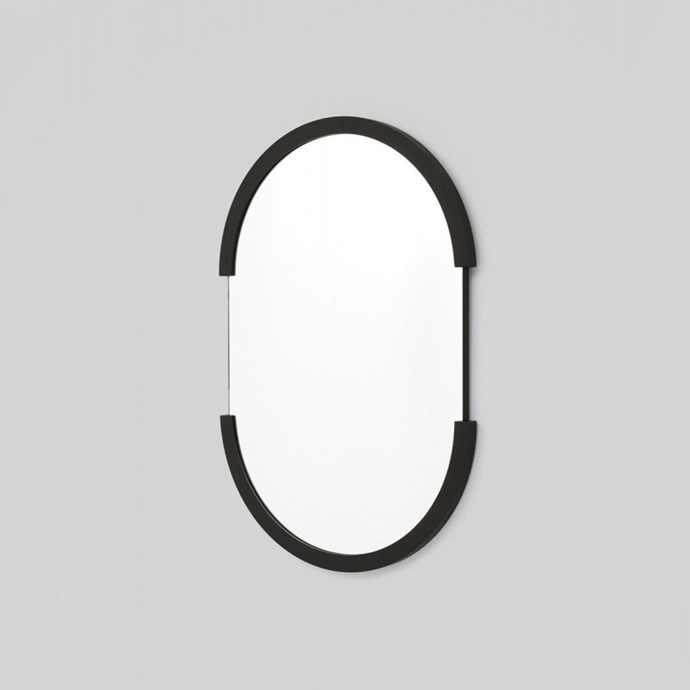 Dawn Oval Mirror - Black