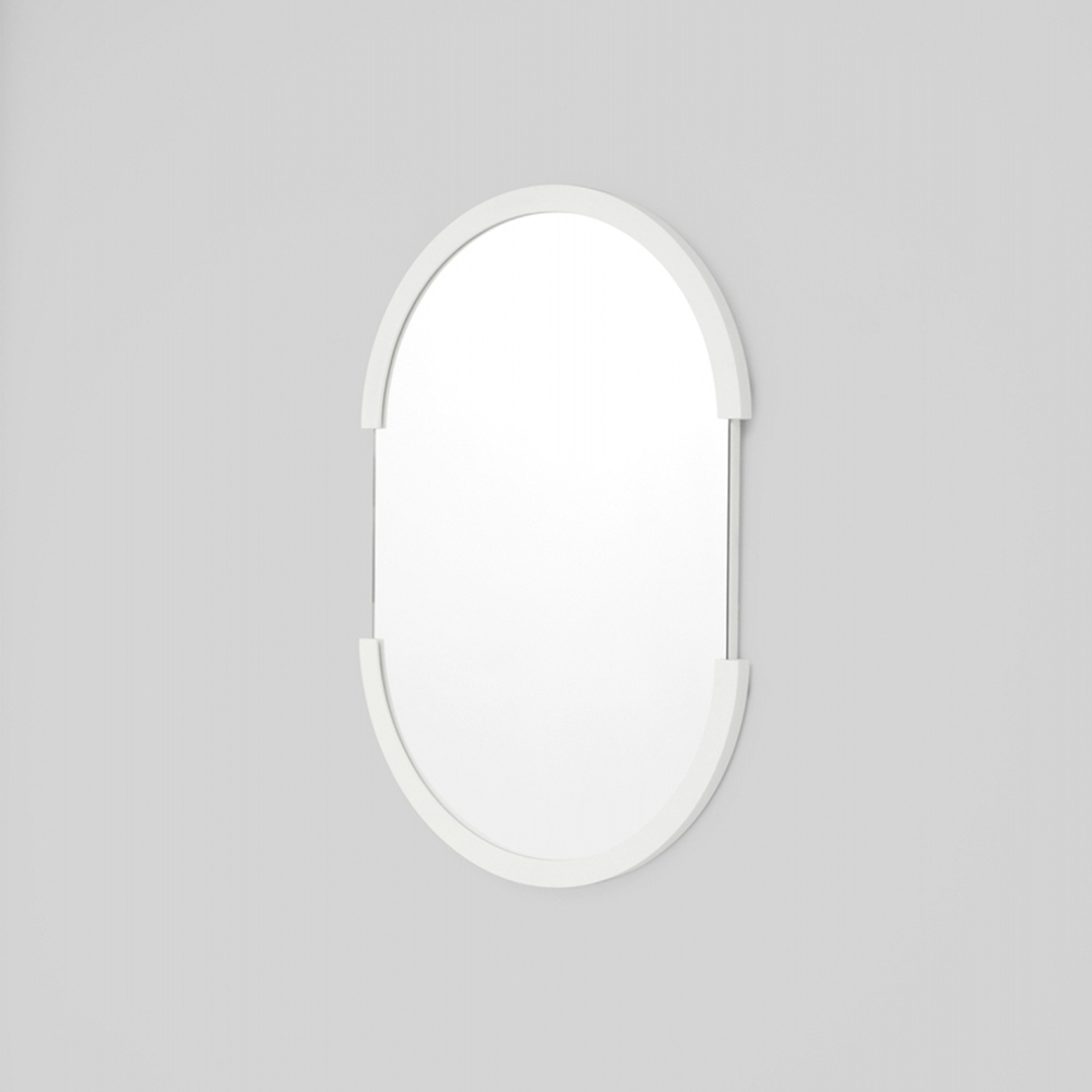 Dawn Oval Mirror - Bright White