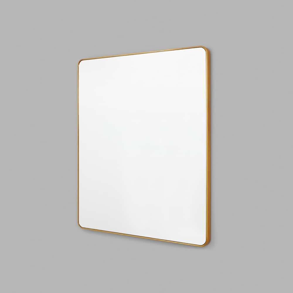 Flynn Curve Rectangle Mirror - Brass