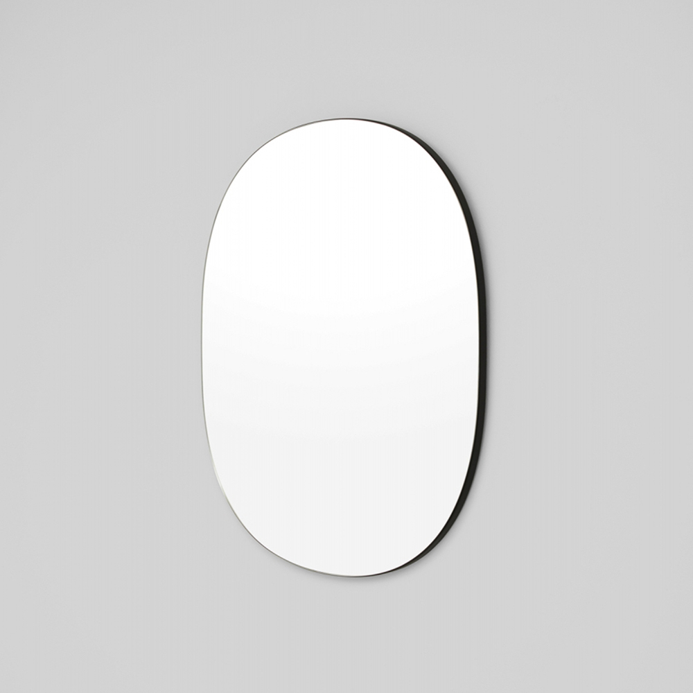 Miller Small Oval Mirror - Black