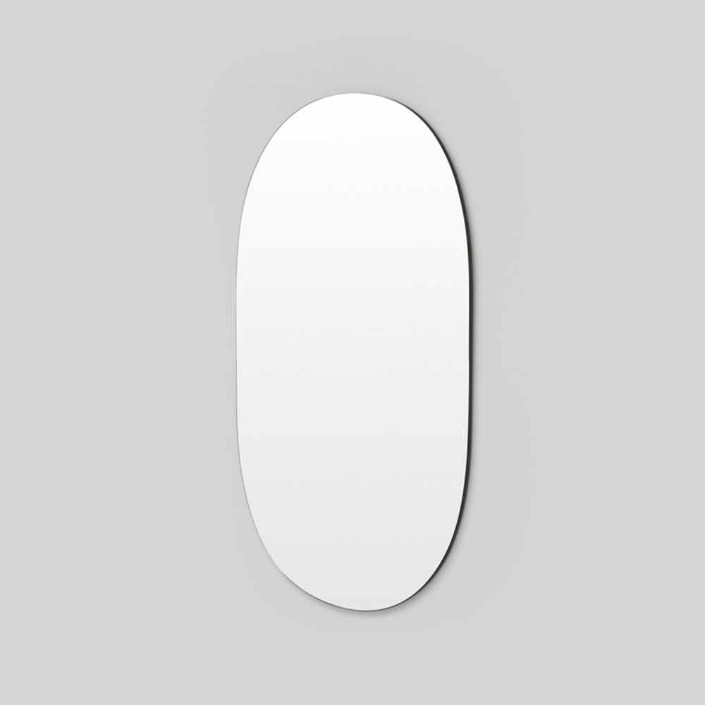 Miller Tall Oval Mirror - Black