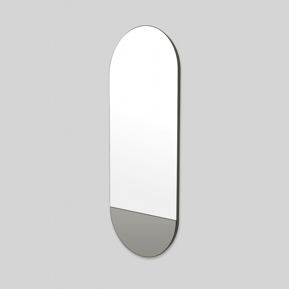 Mira Duo Tall Oval Mirror - Storm