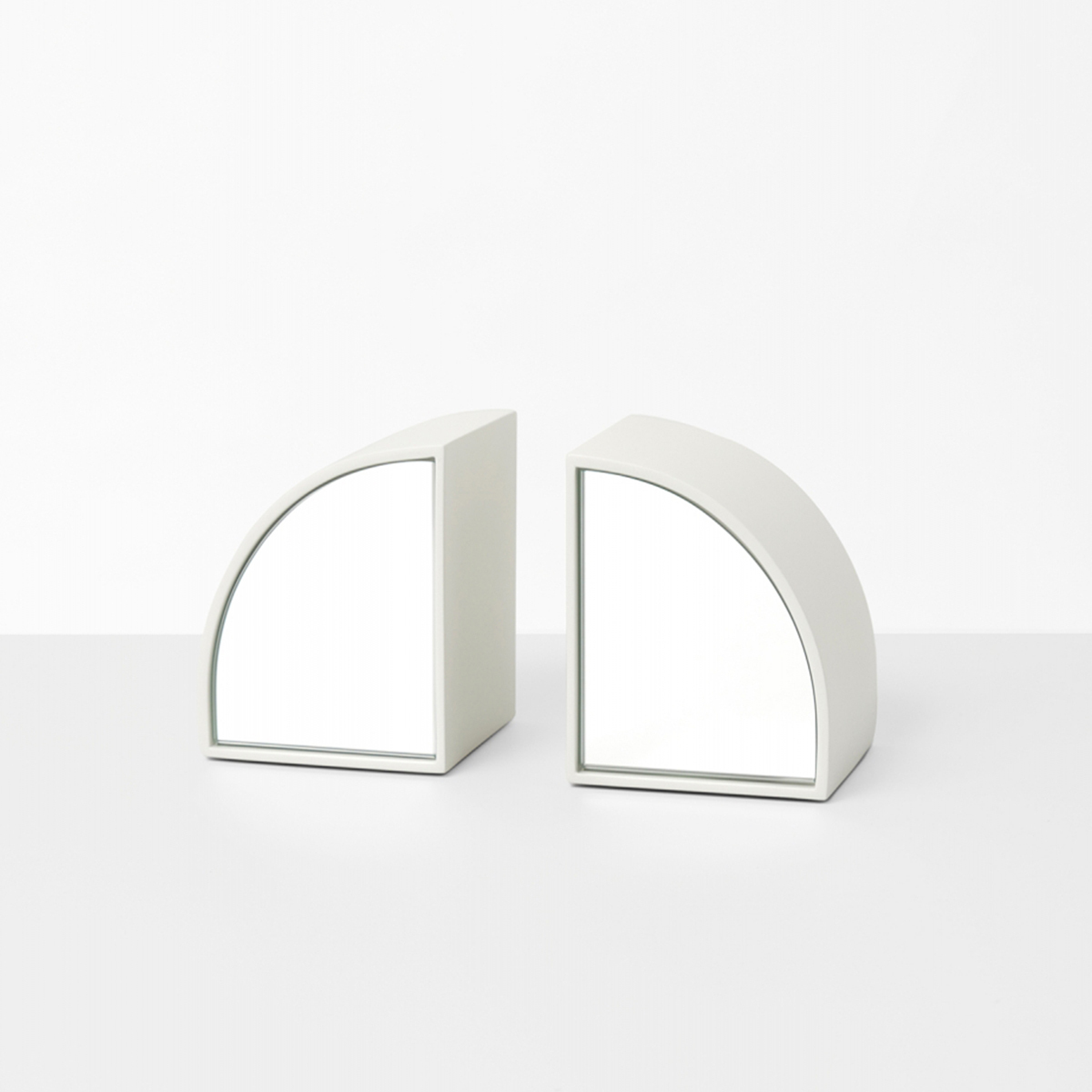 Percy Mirror Bookends - Mist