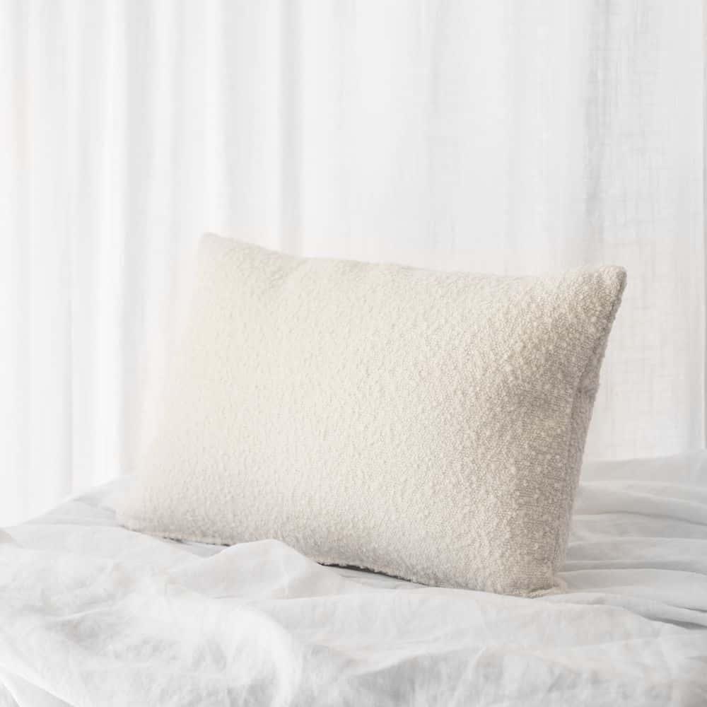 Bernard Rectangle Cushion - Boucle Ivory