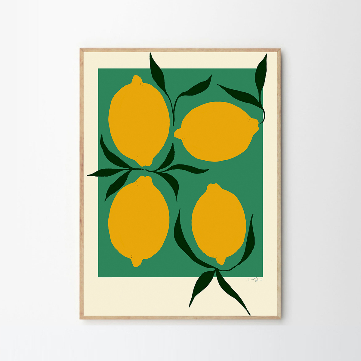 Green Lemon Print