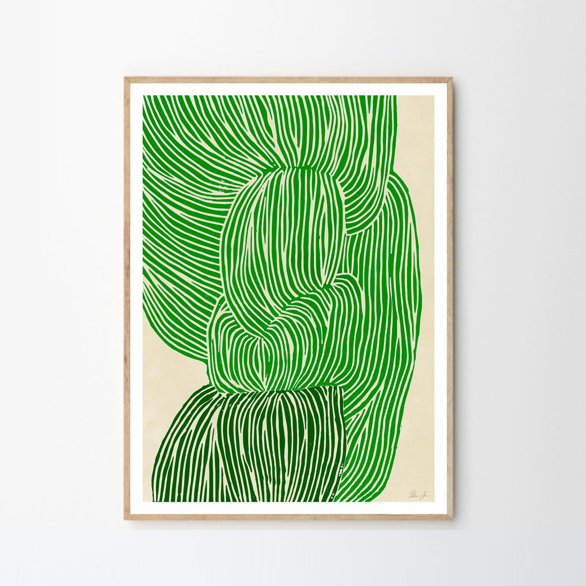 Green Ocean Print