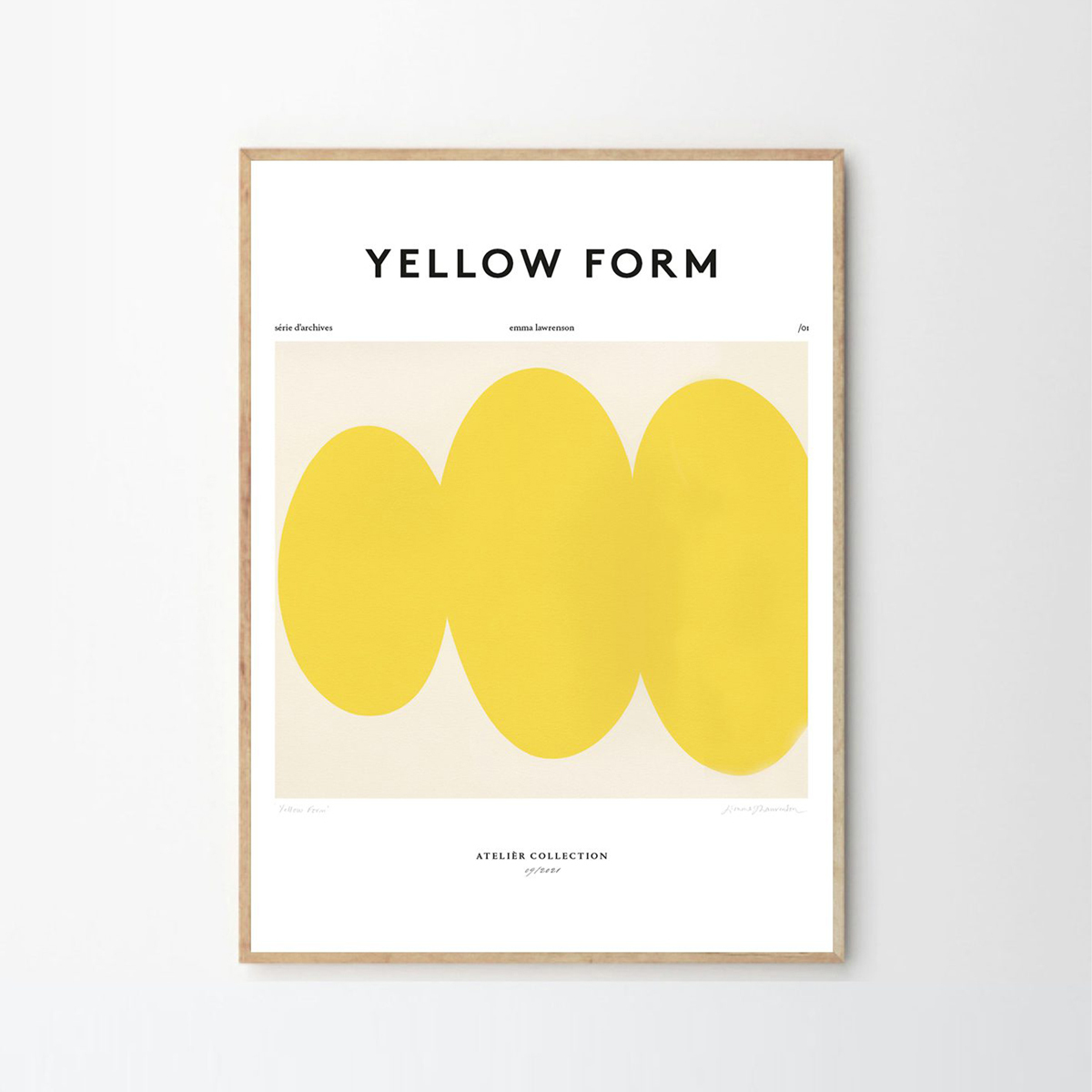 Yellow Form Print